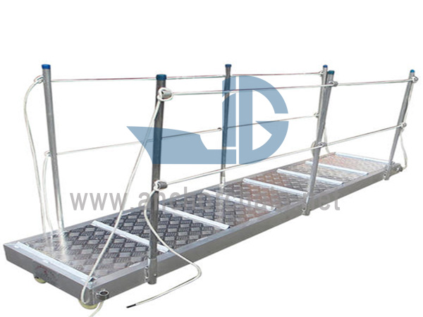 Landgång i aluminium (platt typ)