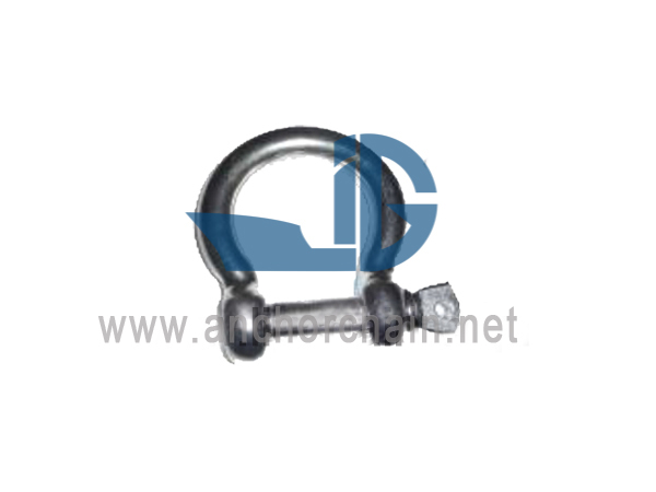 Bow Shackle-Screw Pin Europeisk typ smidd