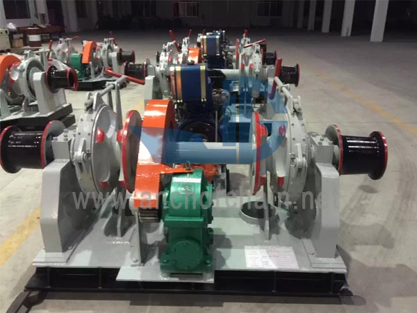 Hydrauliskt dubbelt Gypsy ankarspel