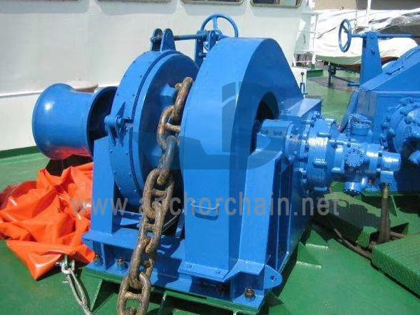 Hydrauliskt manuellt ankarspel