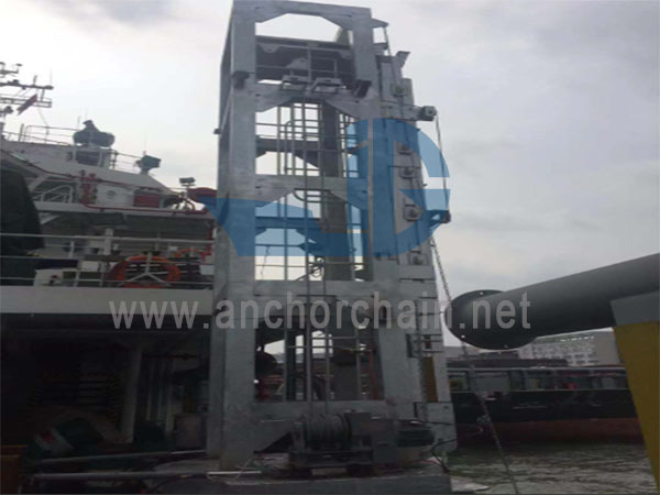 Hydraulisk teleskopisk roterande fartygsstege av aluminiumlegering