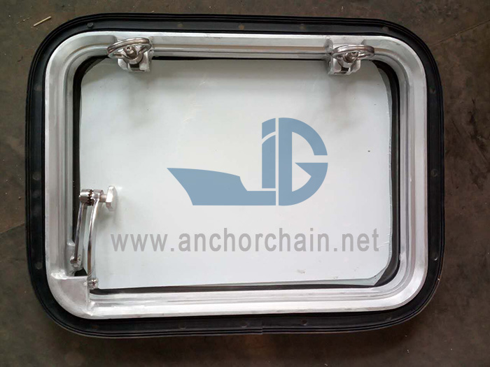 Fartyg aluminium fast rektangulärt fönster