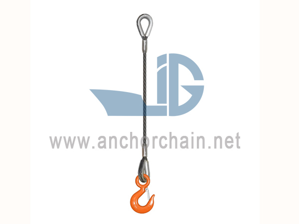 Slingle Leg Splits Wire Rope Sling