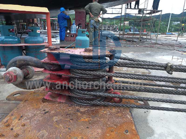 ZHC Series 7 Sheave Wire Rep Block för Ship-käft